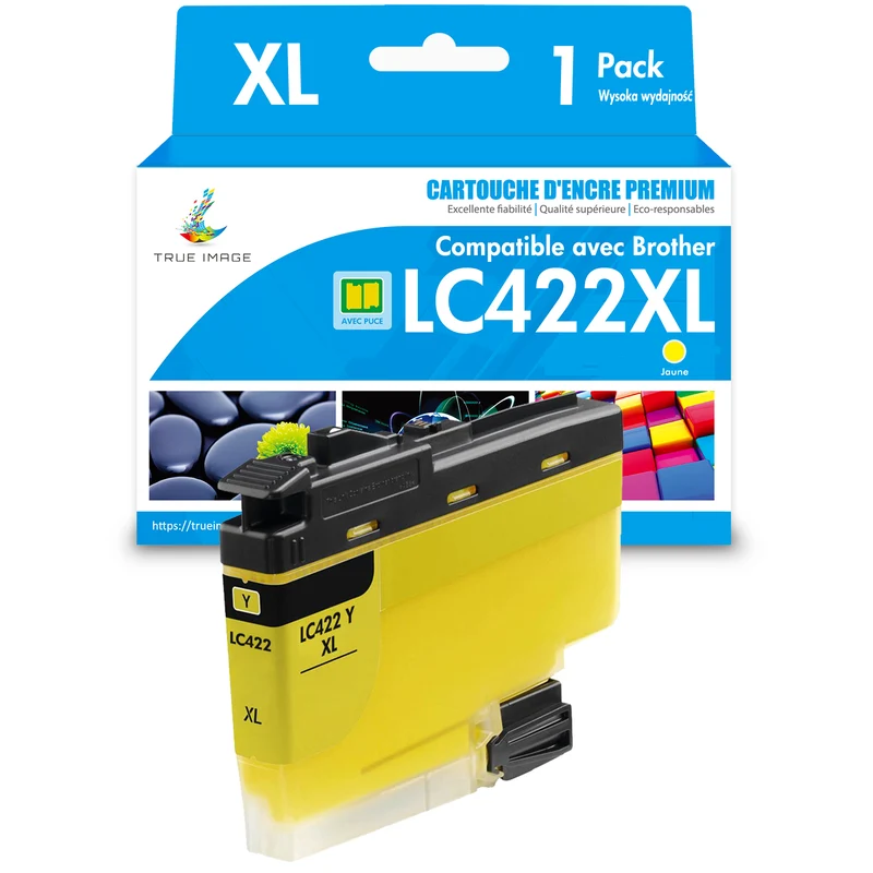 Brother LC422XL Jaune Cartouche d'encre compatible