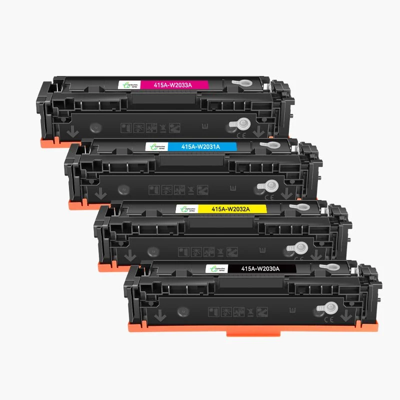 HP 415A (W2030A / W2031A / W2032A / W2033A) Cartouches Toner Compatibles – Pack Standard Jusqu’à 2400 Pages – Pour HP M479fdw / M454dw