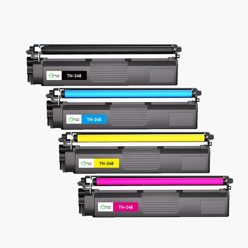 BROTHER TN-248/TN248 Compatible Toner - 4 Couleurs - Format Standard | Cartouche verte
