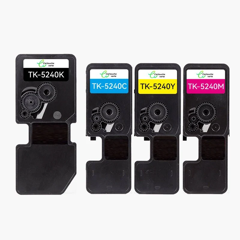KYOCERA TK-5240 Compatible Toner - 4 Couleurs - Format XL | Cartouche verte