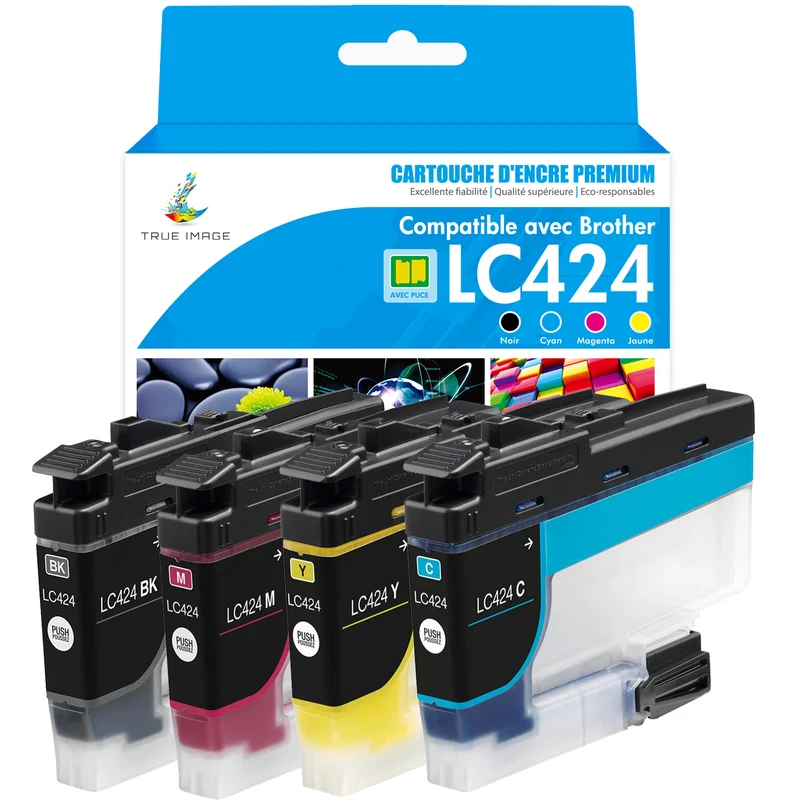 Compatible Brother DCP j1200w Cartouches d'encre - LC424XL Cartouches d'encre