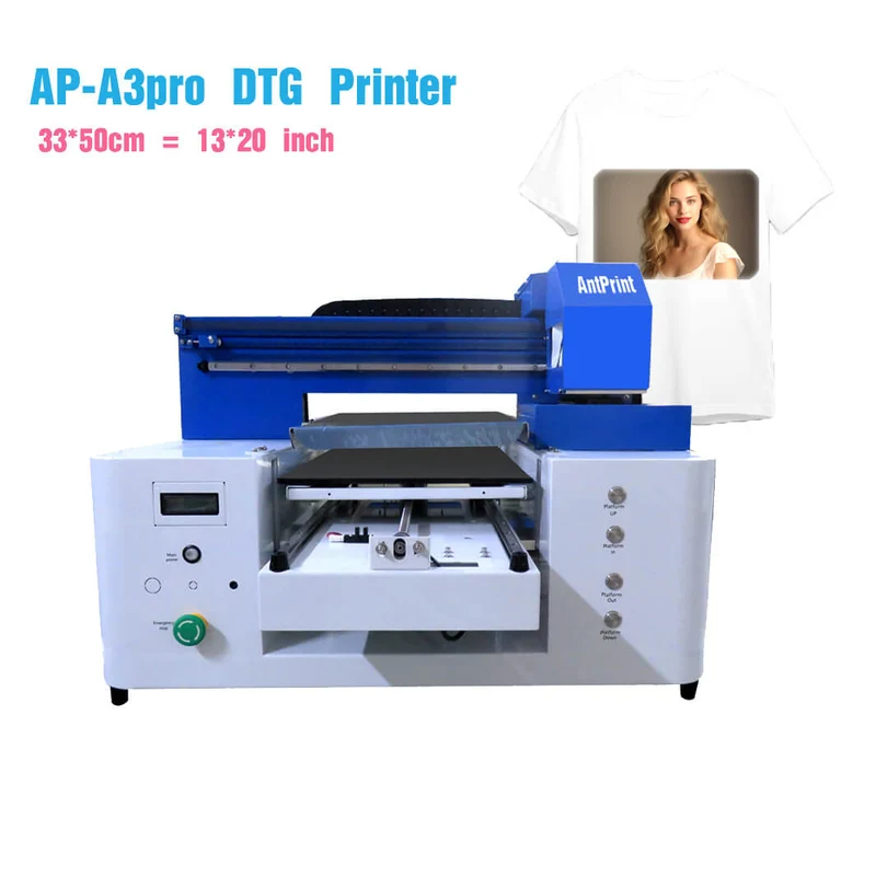 Machine d'imprimante de t-shirt de taille A3 à tête d'impression unique