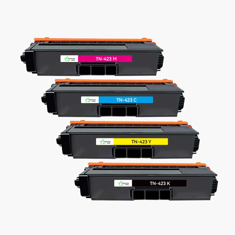 BROTHER TN-423/TN423 Compatible Toner - 4 Couleurs (Format Standard) | Cartouche verte