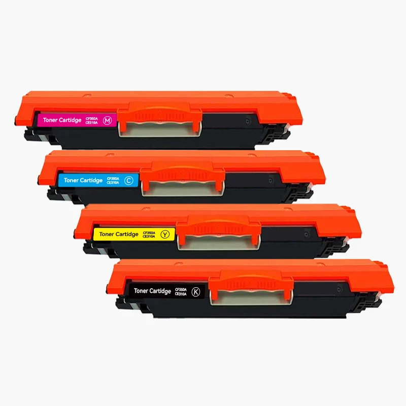 HP 126A (CE310A /CE311A /CE312A /CE313A) - Compatible Toner - 4 Couleurs (Format Standard) | Cartouche verte