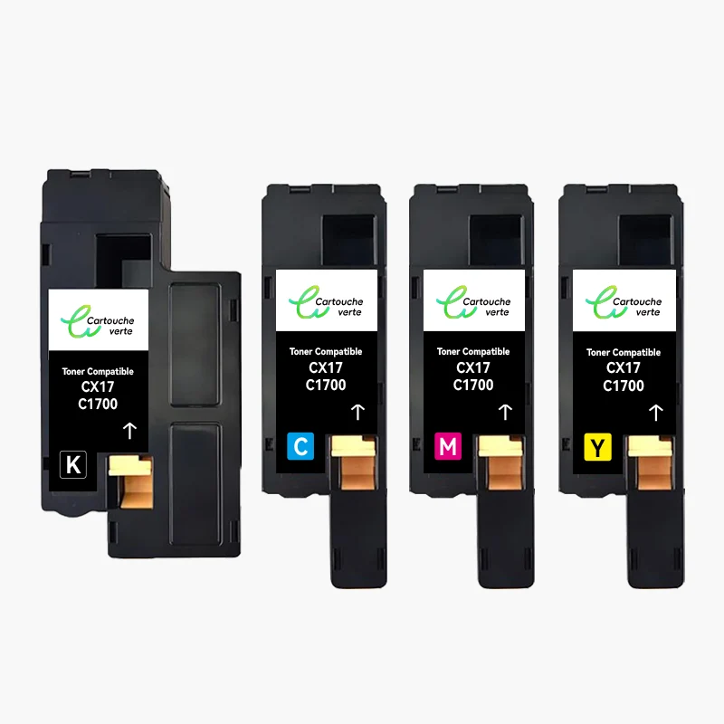 Epson Aculaser C1700 / CX17 C1700 Compatible Toner - 4 COULEURS (Format Standard) | Cartouche verte