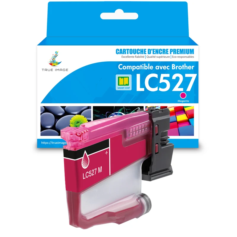 Brother LC527M LC527XLM Cartouche d'encre Magenta Compatible