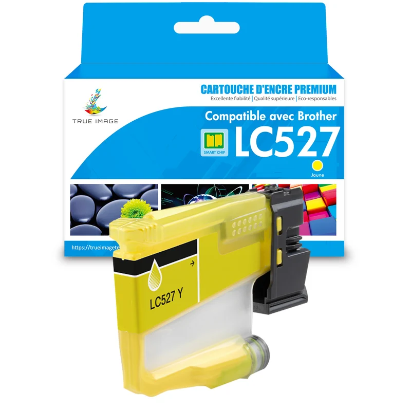 Brother LC527Y LC527XLY Cartouche d'encre Jaune Compatible