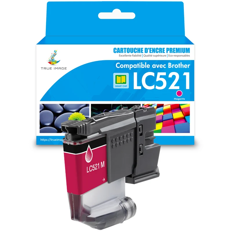 Brother LC521 Magenta Cartouche d'encre compatible