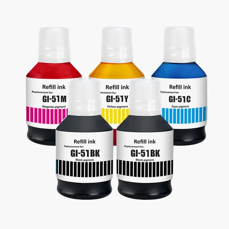 Bouteilles d'encre compatibles CANON GI-51 / GI51 – Solution économique et écologique | Cartouche Verte