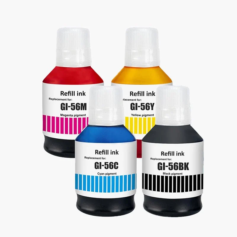 Bouteilles d'encre compatibles CANON GI-56 / GI56 – Solution économique et écologique | Cartouche Verte