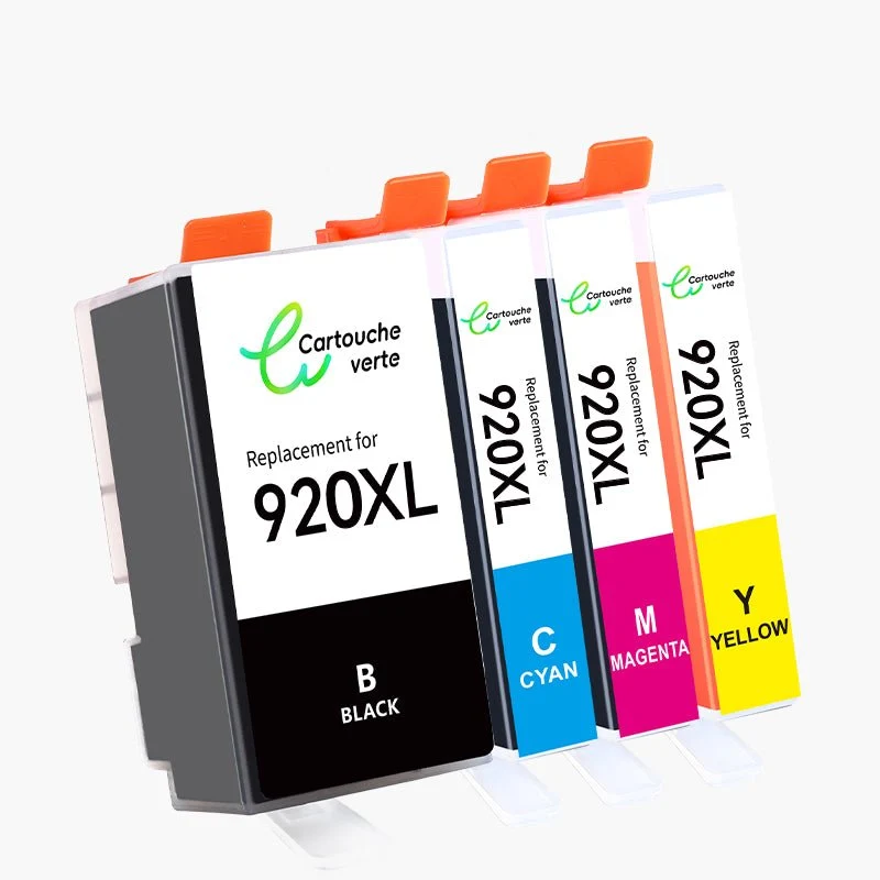 HP 920XL Cartouche d'encre compatible - 4 Couleurs | Recyclée et écologique - Format XL