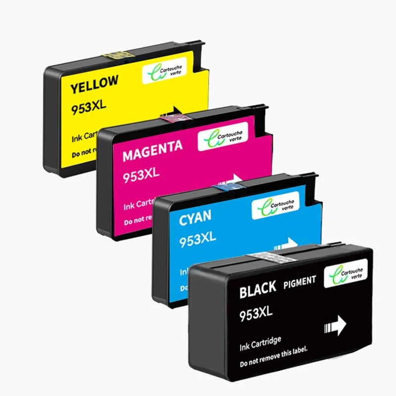 HP 953XL Cartouche d'encre Compatible - 4 Couleurs | Recyclée et écologique - Format XL