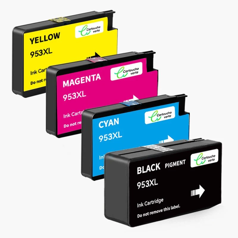 HP 953XL Cartouche d'encre Compatible - 4 Couleurs | Recyclée et écologique - Format XL