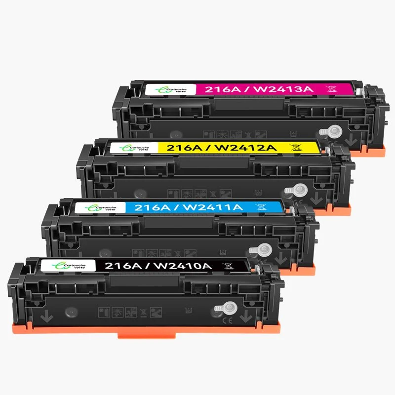 HP 216A（W2410A / W2411A / W2412A / W2413A）Compatible Toner - 4 Couleurs（ Format Standard ) | Cartouche verte