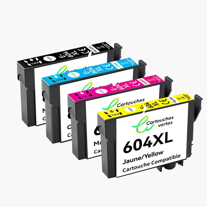 EPSON 604XL Cartouche d'encre Compatible - 4 Couleurs | Recyclée et écologique - Format XL