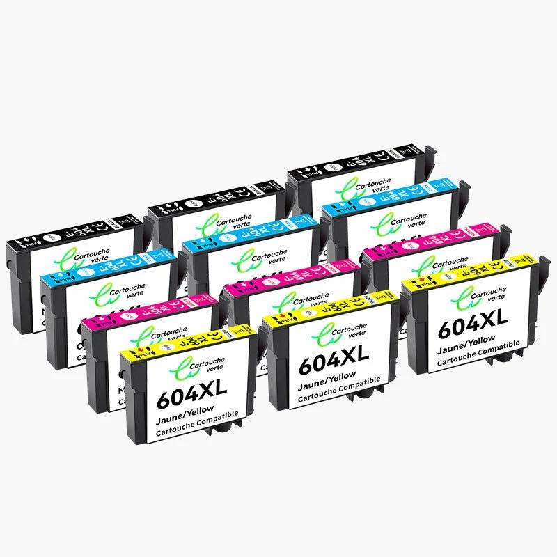 EPSON 604XL Cartouche d'encre Compatible - 4 Couleurs | Recyclée et écologique - Format XL