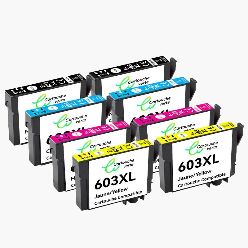 EPSON 603XL Cartouche d'encre Compatible - 4 Couleurs | Recyclée et écologique - Format XL