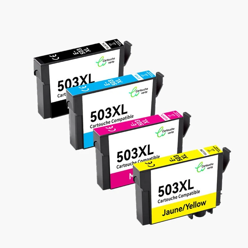 EPSON 503XL Cartouche d'encre Compatible - 4 Couleurs | Recyclée et écologique - Format XL