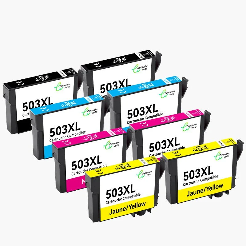 EPSON 503XL Cartouche d'encre Compatible - 4 Couleurs | Recyclée et écologique - Format XL
