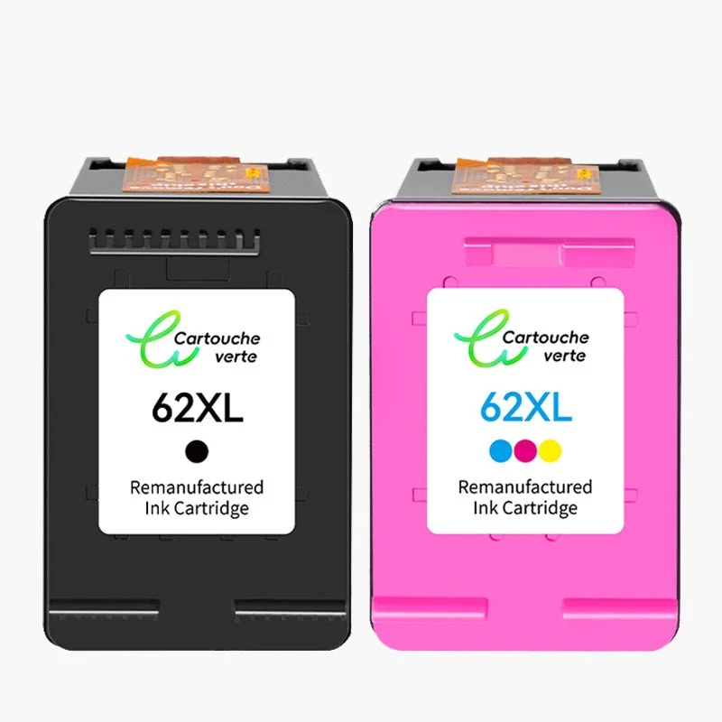Cartouche HP 62XL Compatible | Indication niveau d encre - Grande Capacité | Haute performance