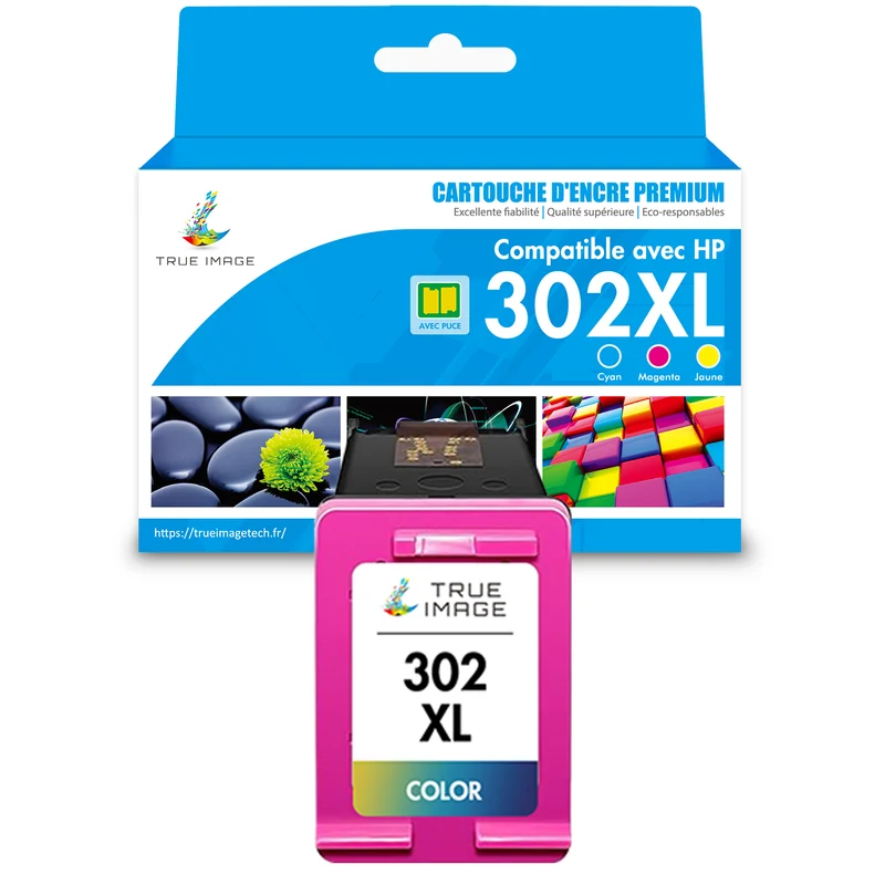 Compatible HP 302 302XL (F6U67AE) Couleur Cartouche d'encre
