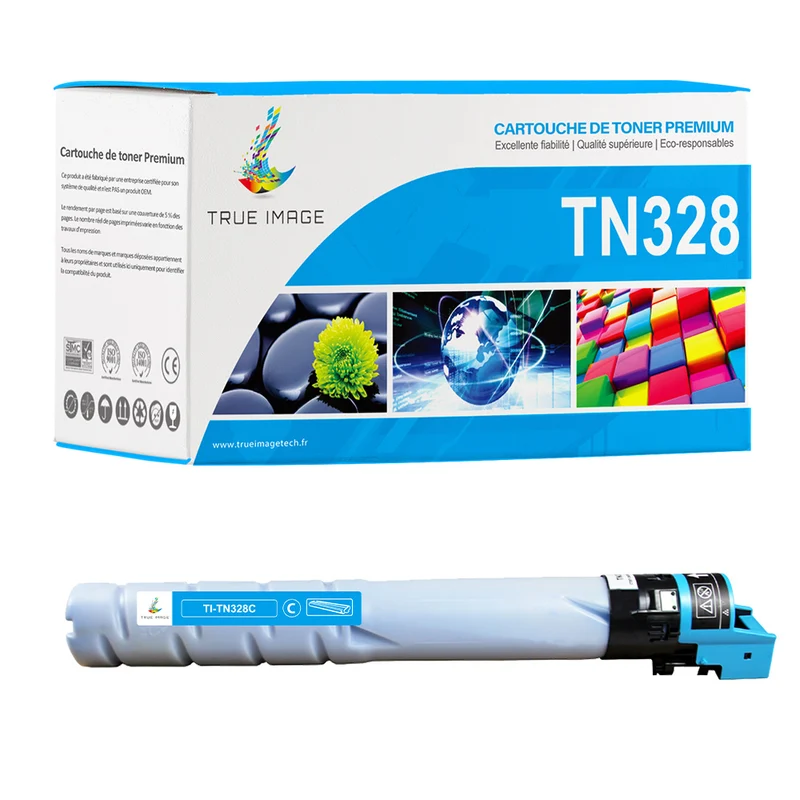 Compatible Konica Minolta TN328C Toner Cyan 28000 pages