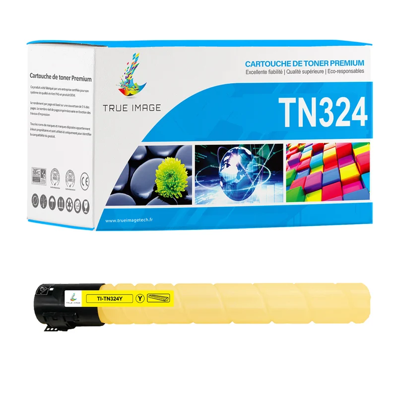 Compatible Konica Minolta TN324Y Toner Jaune 25000 pages