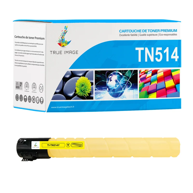 Compatible Konica Minolta TN514Y Toner Jaune 25000 pages