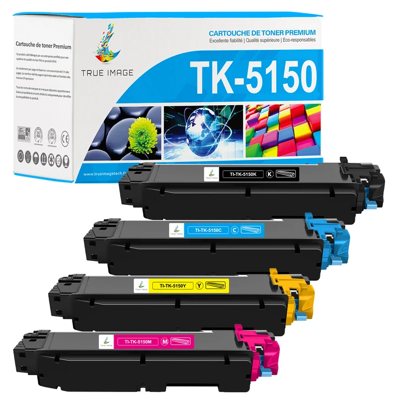 Pack 4 Couleurs Kyocera TK-5150CMYK Toners Compatibles