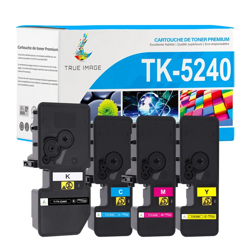Pack 4 Couleurs Kyocera TK-5240 CMYK Toners Compatibles
