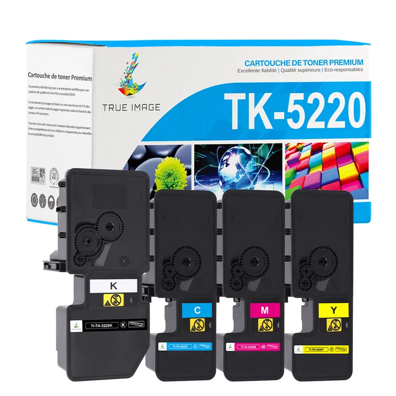 Toners Compatibles Kyocera ECOSYS M5521 / P5021 - TK5220 TK5230 Pack 4 couleurs