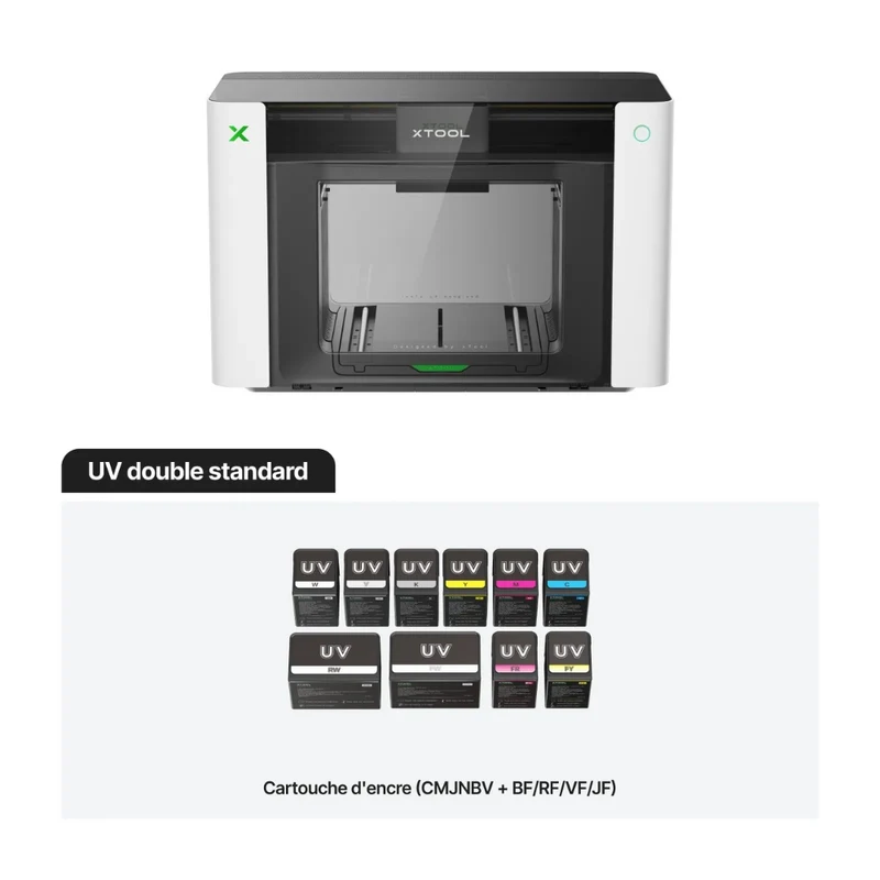 xTool - O1 Omni Printer Standard - Double Tête UV (Dual UV) - Imprimante UV 4-en-1