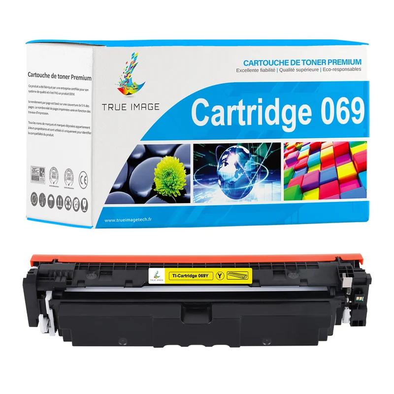 Toner Jaune Canon 069 Compatible-avec Puce 5091C002