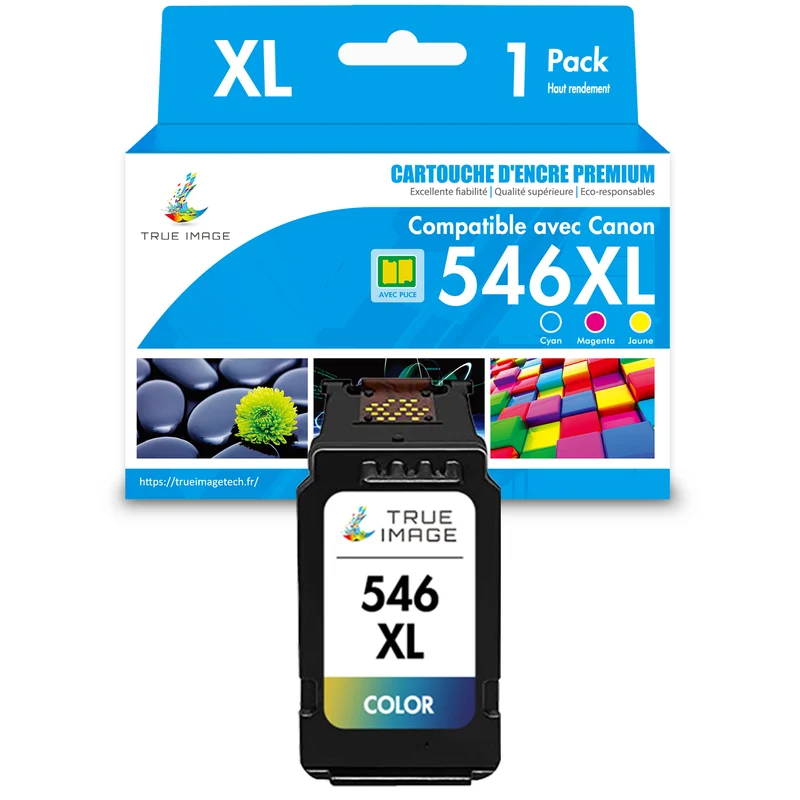 Compatible Canon CL-546 546XL Couleur (cyan, jaune, magenta) Cartouche d'encre