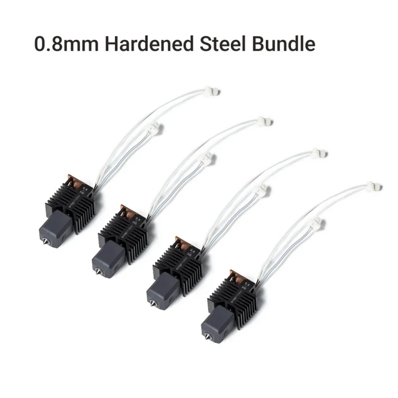 Snapmaker - U1 - Tête d'Extrusion Buse 0,8 mm Acier trempé (Hardened Steel Hot End Bundle) - 4 pcs