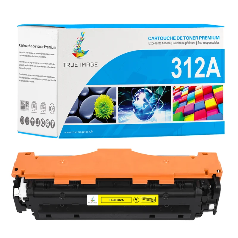 HP 312A CF382A Toner Jaune Compatible