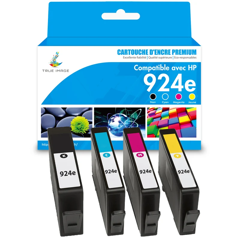 HP Officejet Pro 8134e cartouches d'encre compatible | Pack HP 924e (XL) pas cher