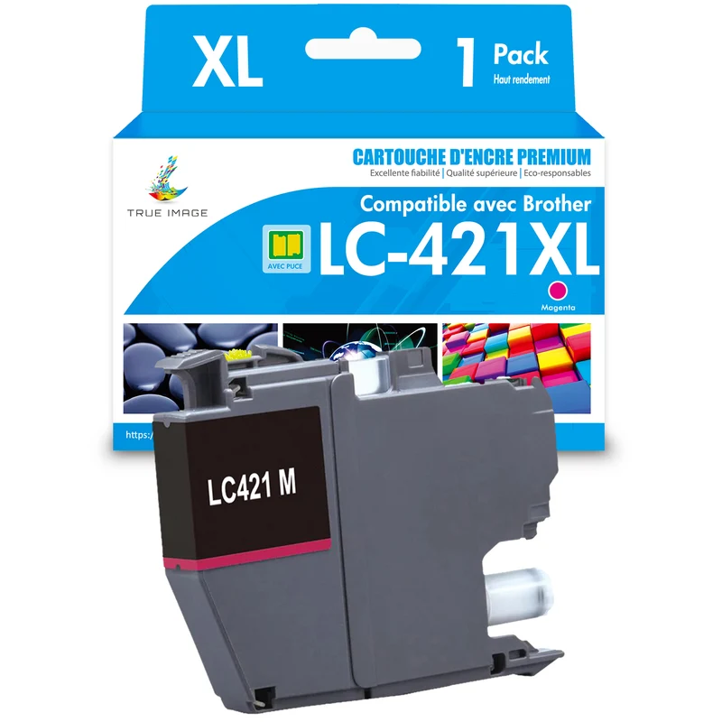 Brother LC421XL Magenta Cartouche d'encre compatible