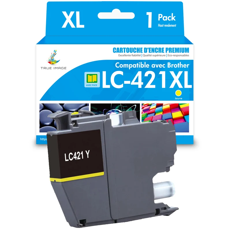 Brother LC421XL Jaune Cartouche d'encre compatible