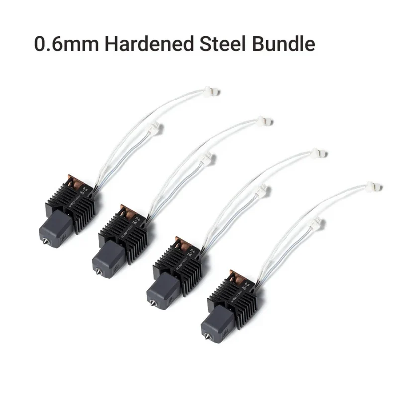 Snapmaker - U1 - Tête d'Extrusion Buse 0,6 mm Acier trempé (Hardened Steel Hot End Bundle) - 4 pcs