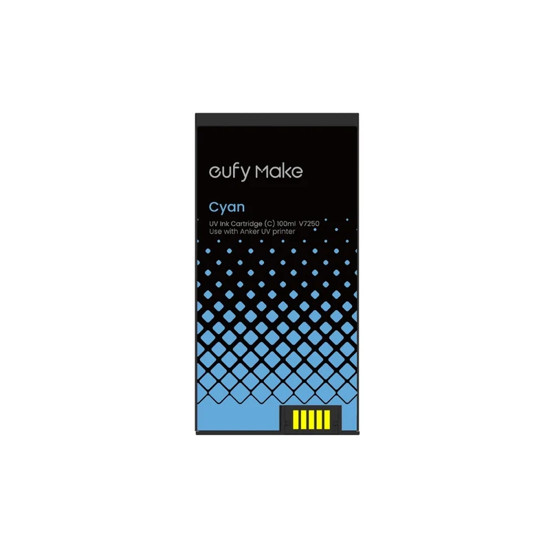 eufyMake - E1 - Cartouche d'encre UV Cyan (UV Ink Cartridge(C)) - 100 mL