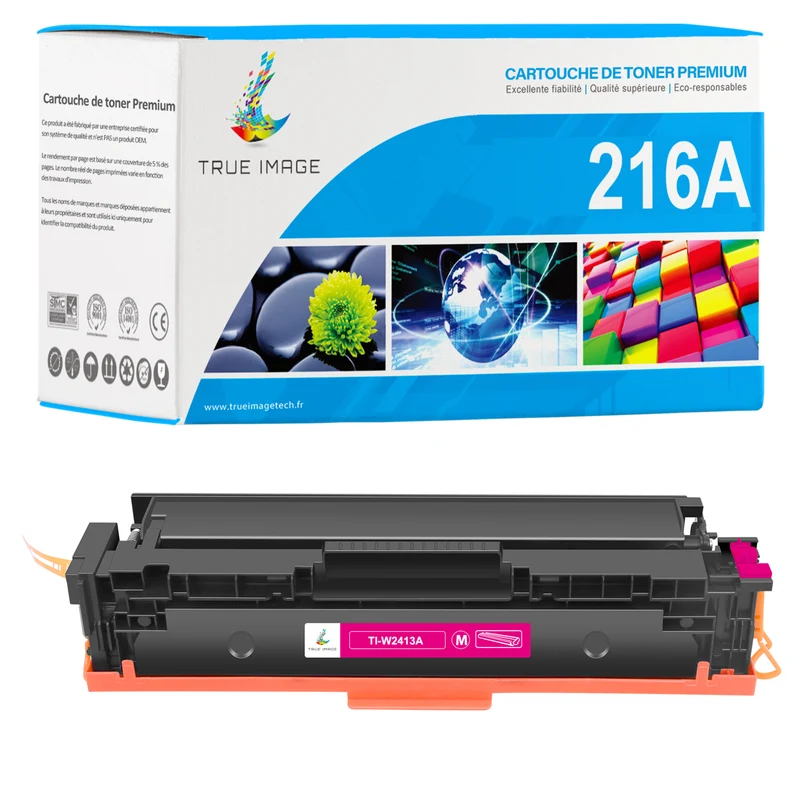 HP 216A Cartouche de Toner Magenta Compatible W2413A | Sans Puce