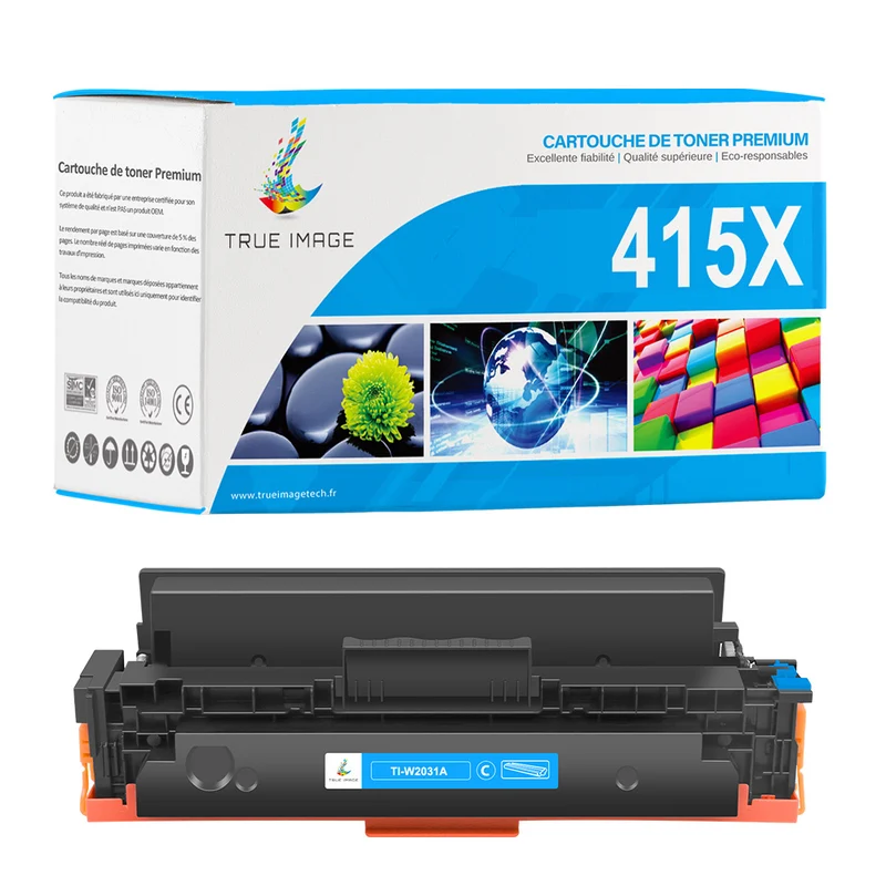 Toner HP 415X W2031X Cyan Compatible | Sans Puce