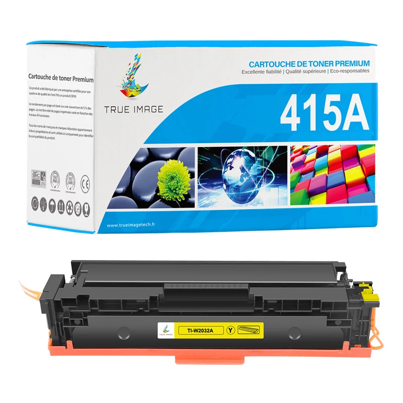 Toner HP 415A W2032A Jaune Compatible | Sans Puce
