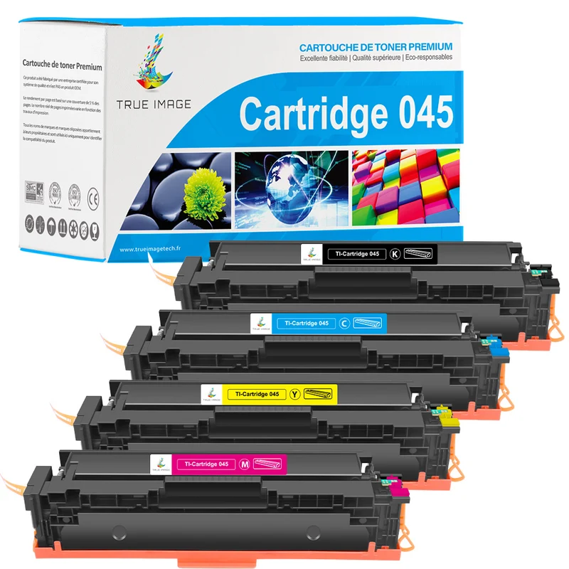 Canon i-SENSYS MF636Cdwt Toners compatibles - 045 045H CMYK Pack de 4 couleurs
