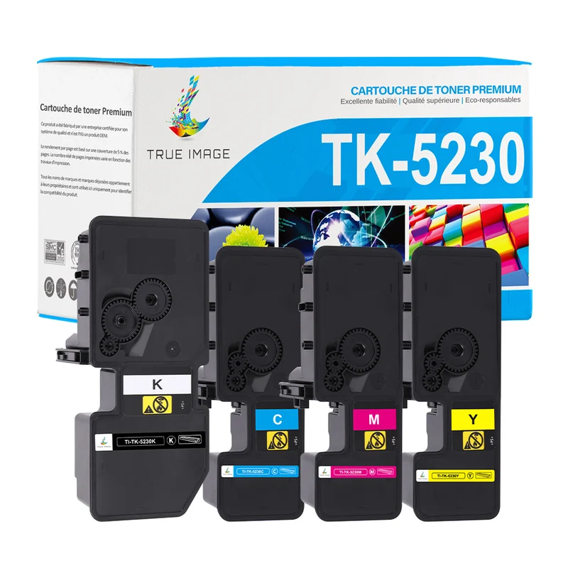 Pack 4 Couleurs Kyocera TK-5230 Toners Compatibles