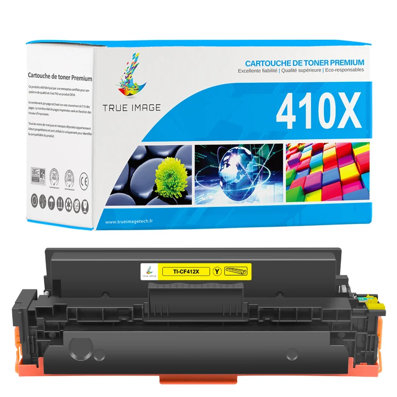 HP 410X Cartouche de Toner Jaune Compatible CF412X