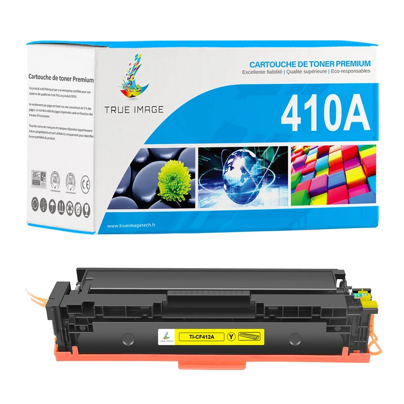 HP 410A Cartouche de Toner Jaune Compatible CF412A