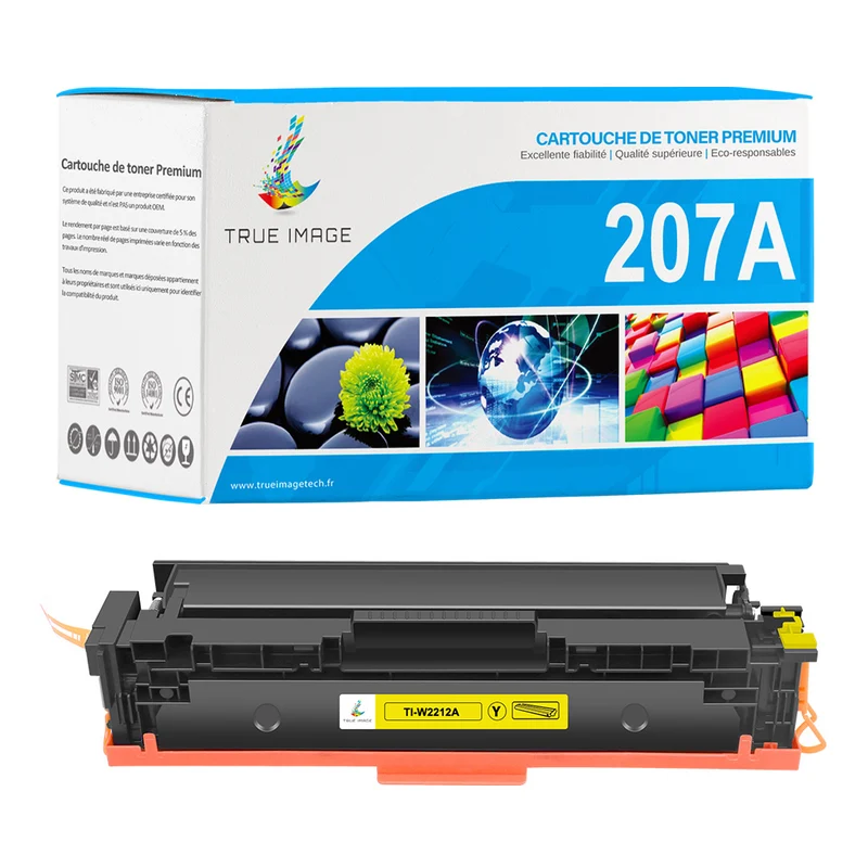 HP 207A W2212A Toner Jaune Compatible | Sans Puce