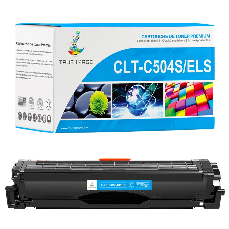 Samsung CLT-C504S/ELS Cartouche de Toner Cyan compatible